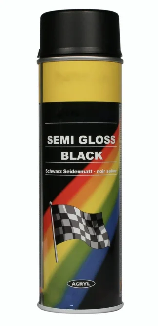 Sprayfärg siden matt svart 500ml