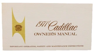 Cadillac Ägarhandbok. Prisklass 3.