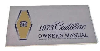 Cadillac Ägarhandbok. Prisklass 3.