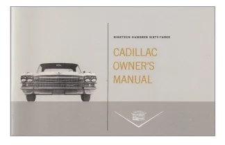 Cadillac Ägarhandbok. Prisklass 3.