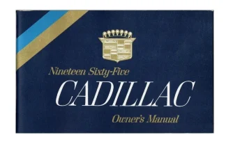 Cadillac Ägarhandbok. Prisklass 2.
